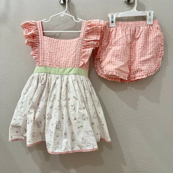 Girl August Honey Bunny Dress Set - Picture 1 of 10